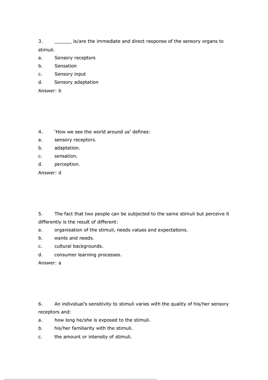 Consumer Perception Chapter 5 Answer Key 1 - Page 2