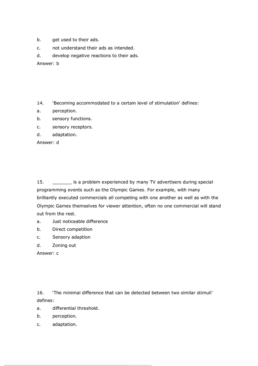 Consumer Perception Chapter 5 Answer Key 1 - Page 5