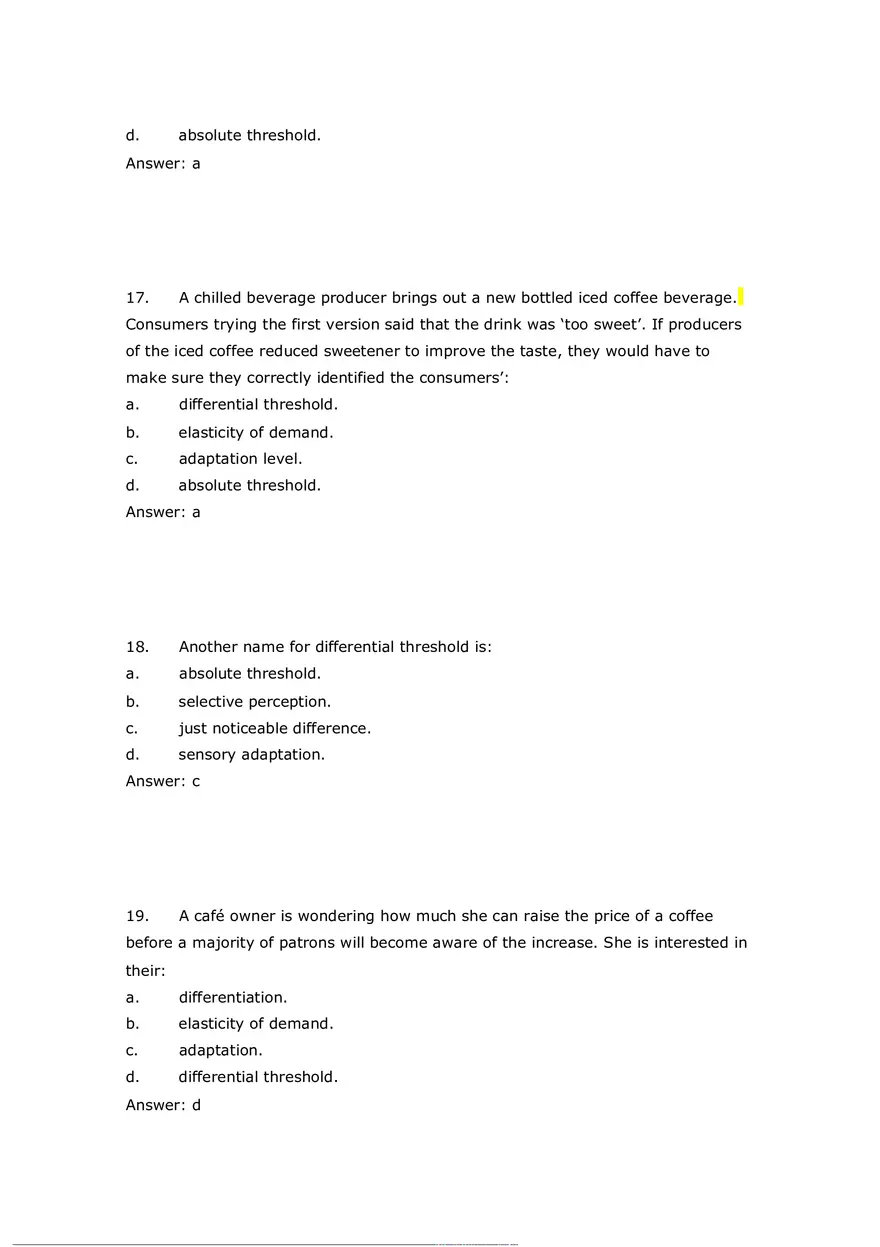 Consumer Perception Chapter 5 Answer Key 1 - Page 6