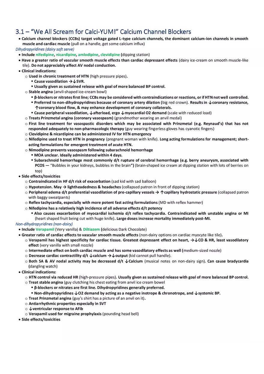 Circulatory (CV and Renal) Part 2 - Page 1