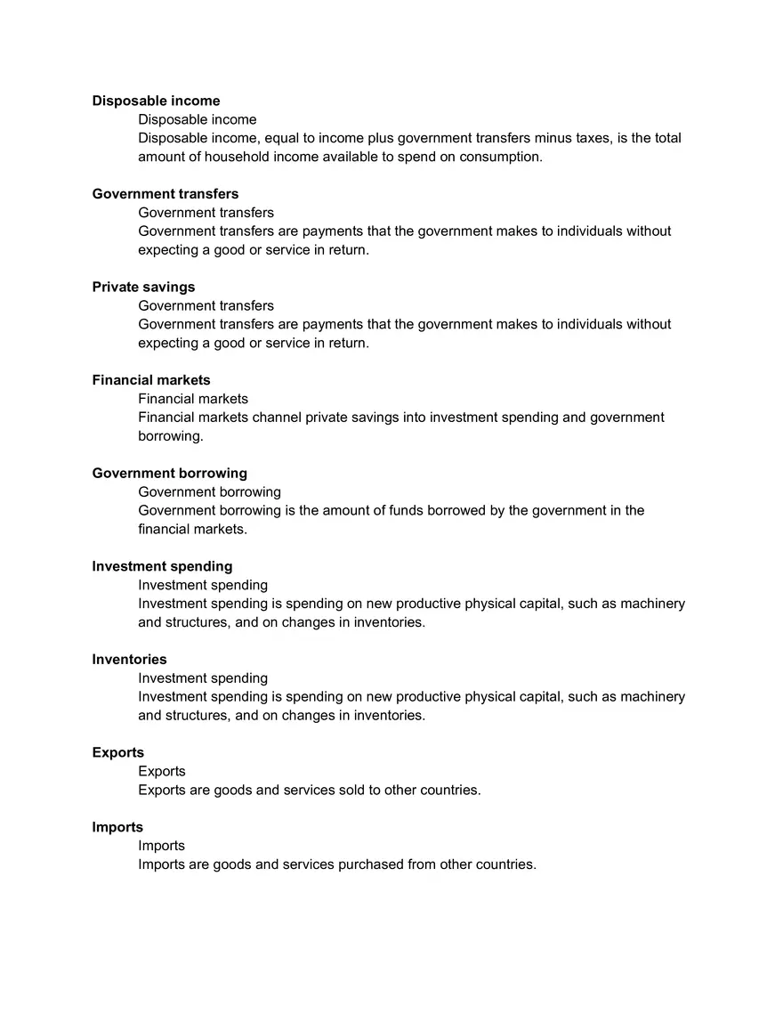 AP ECON Chapter 3 Vocabulary - Page 2
