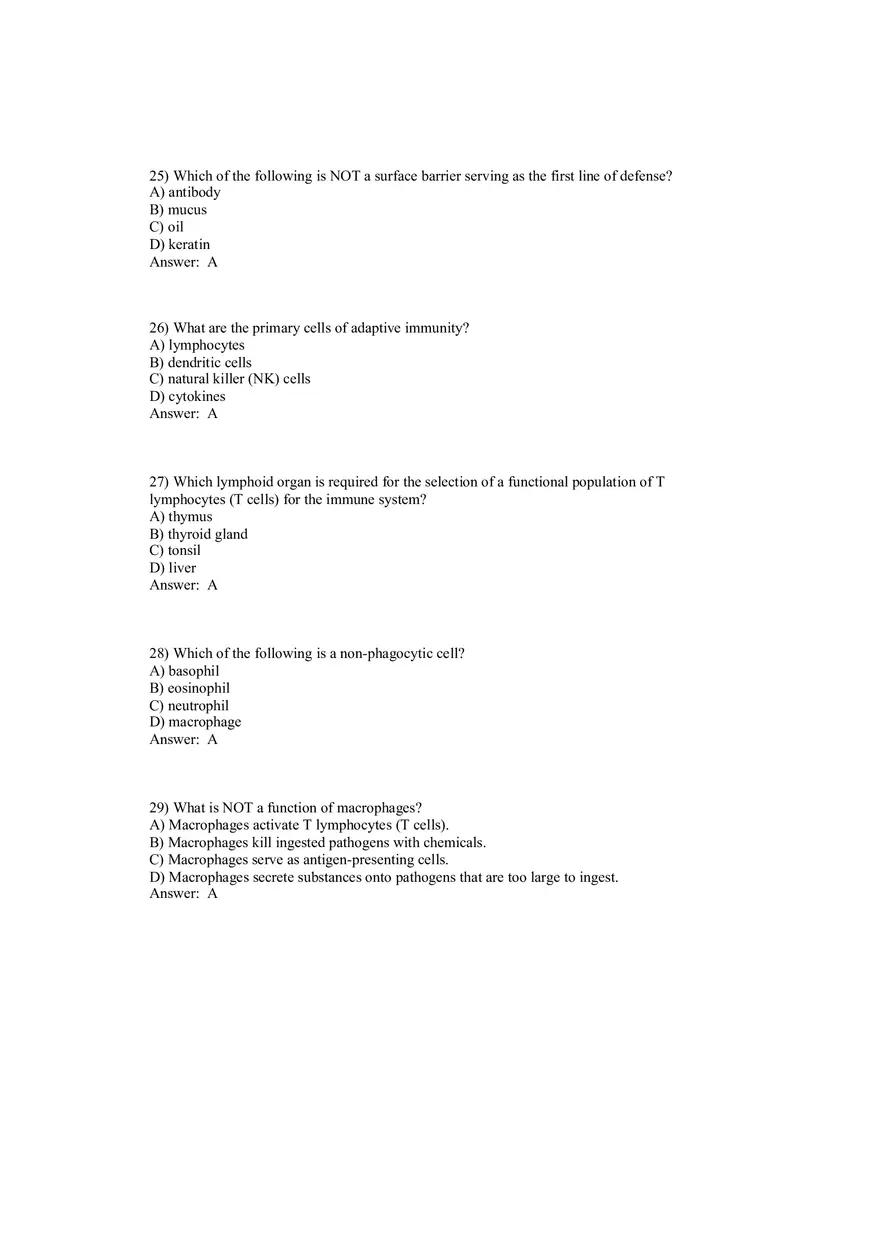 The Lymphatic System and Immunity Answer Key - Page 9