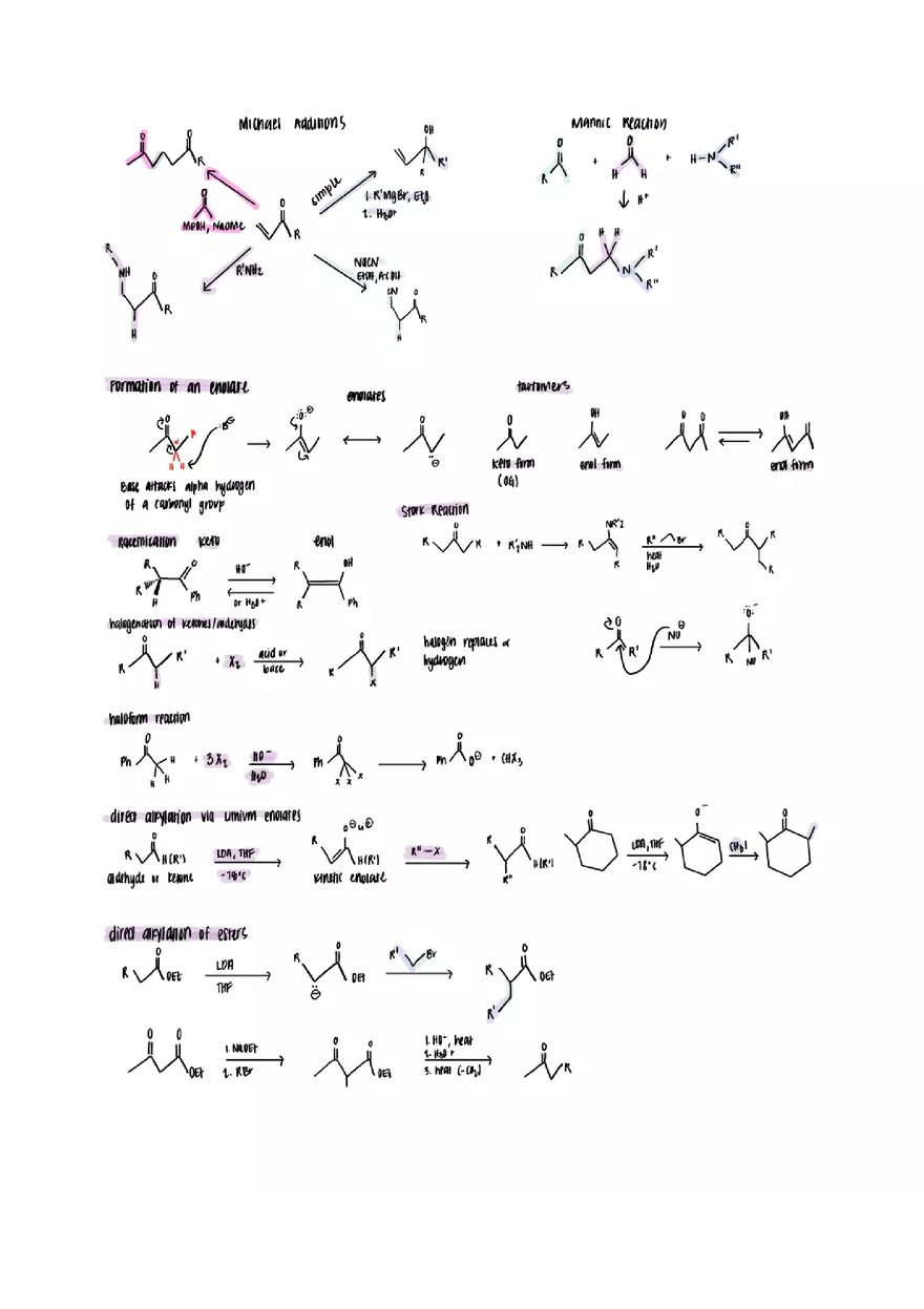 Organic Chemistry Cheat Sheet - Page 9