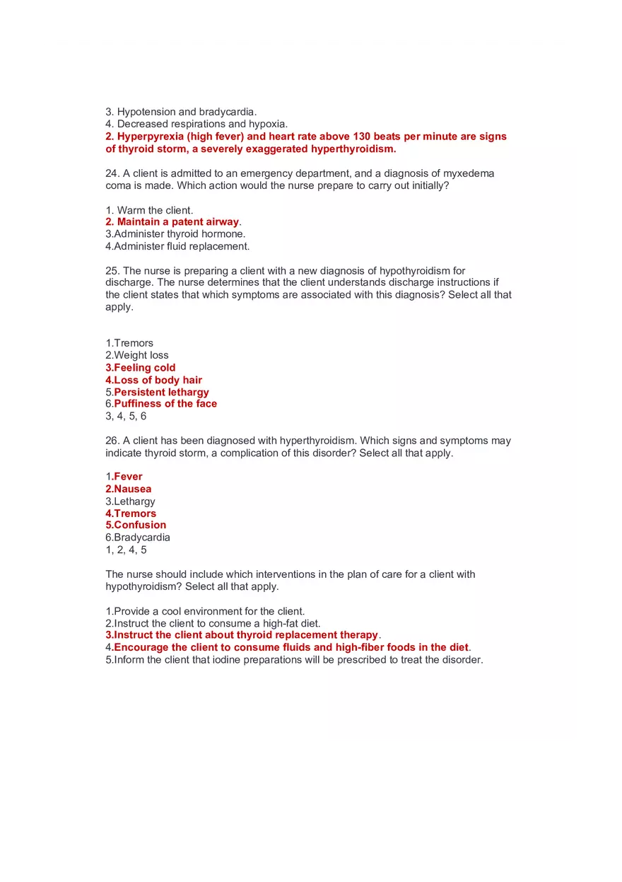 Community Health Nursing Test 3 Answer Key 1 - Page 7