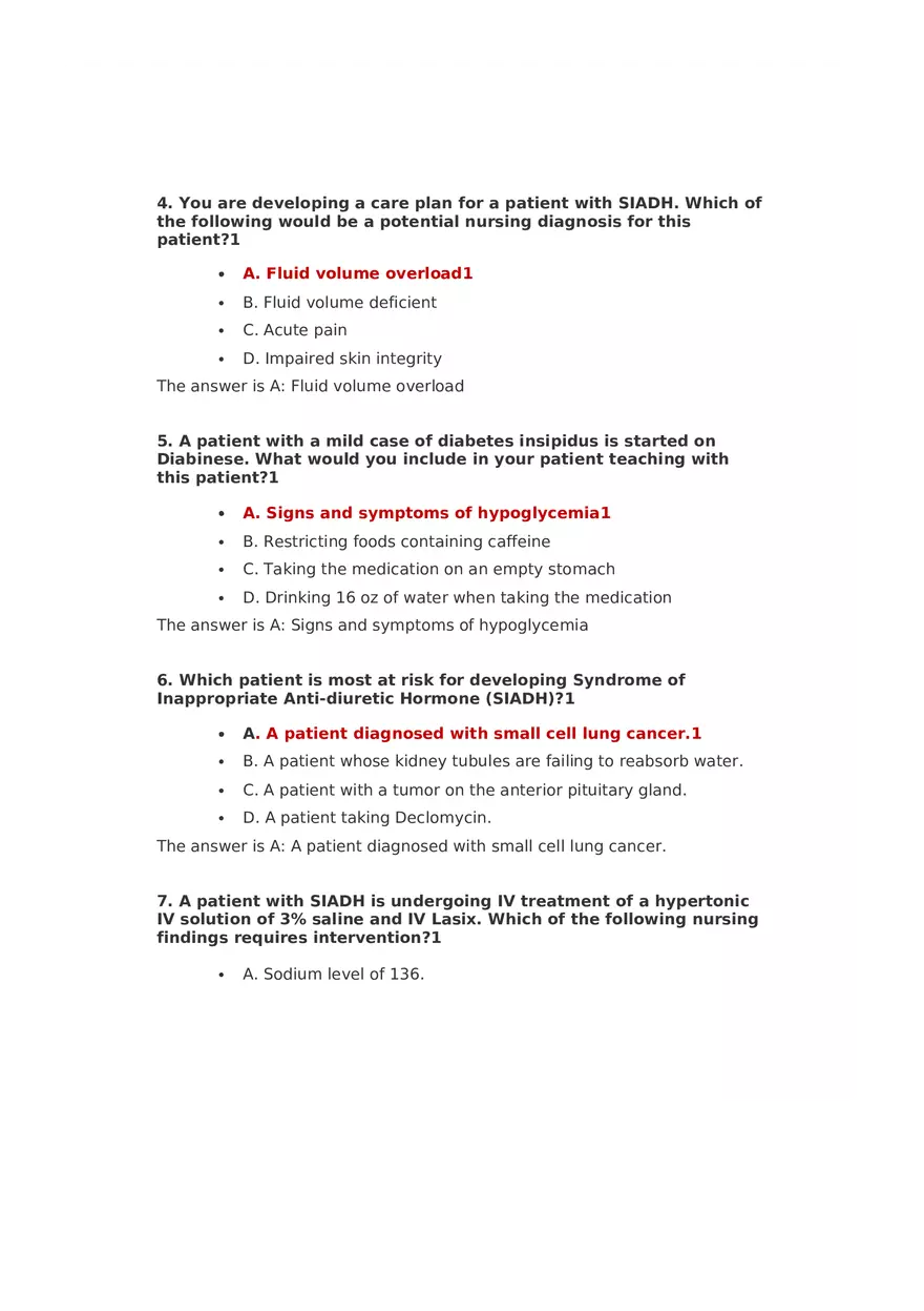 Community Health Nursing Test 3 Answer Key 1 - Page 2