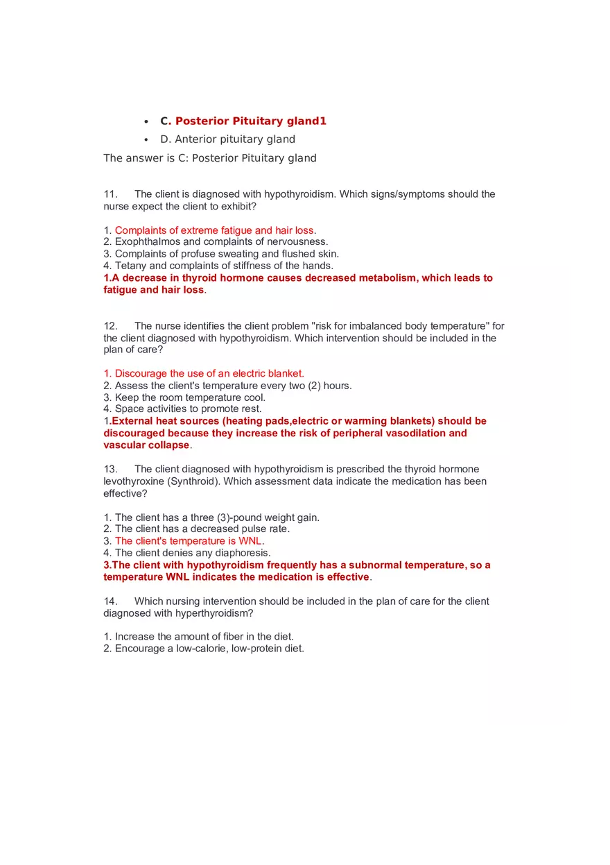 Community Health Nursing Test 3 Answer Key 1 - Page 4