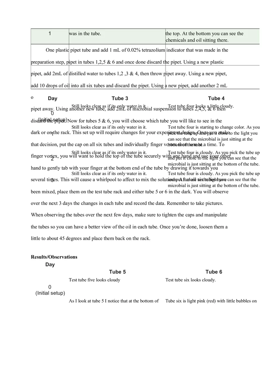 OIL Spill Bioremediation Lap Report - Page 3