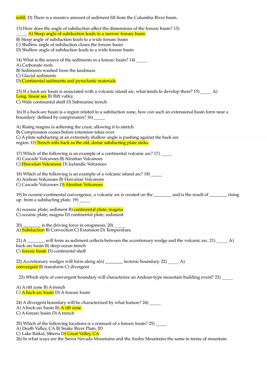 Cordillera Review Sheet - Page 2