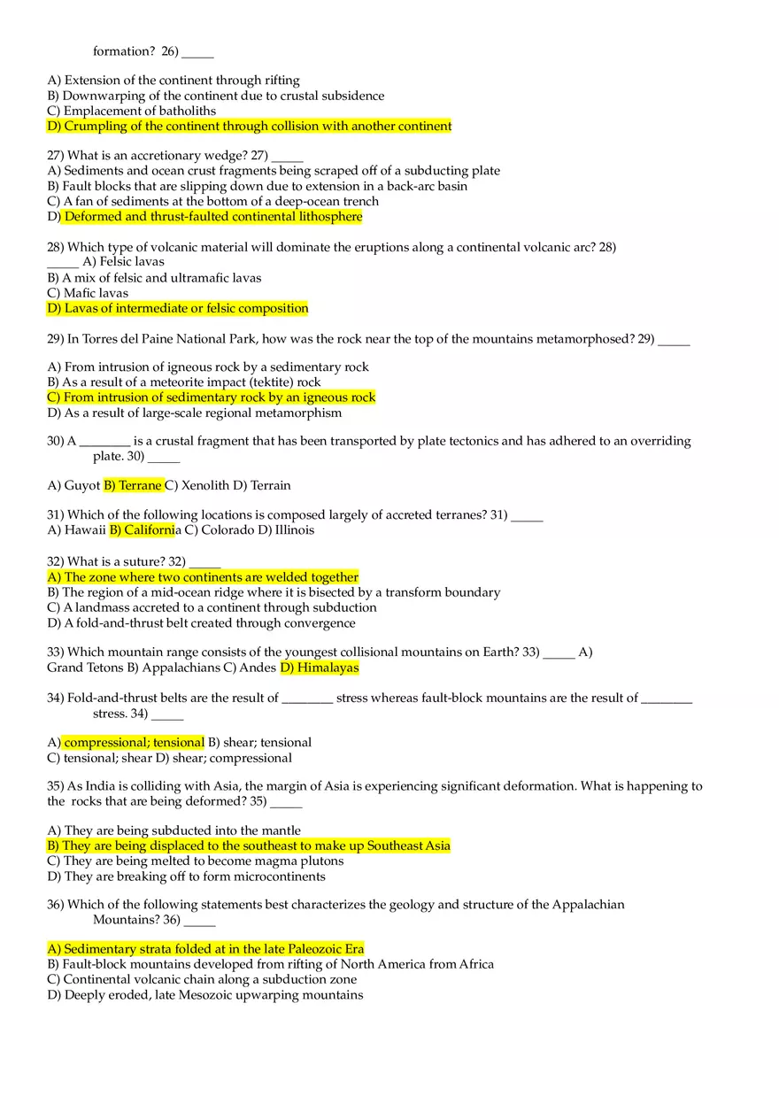 Cordillera Review Sheet - Page 3