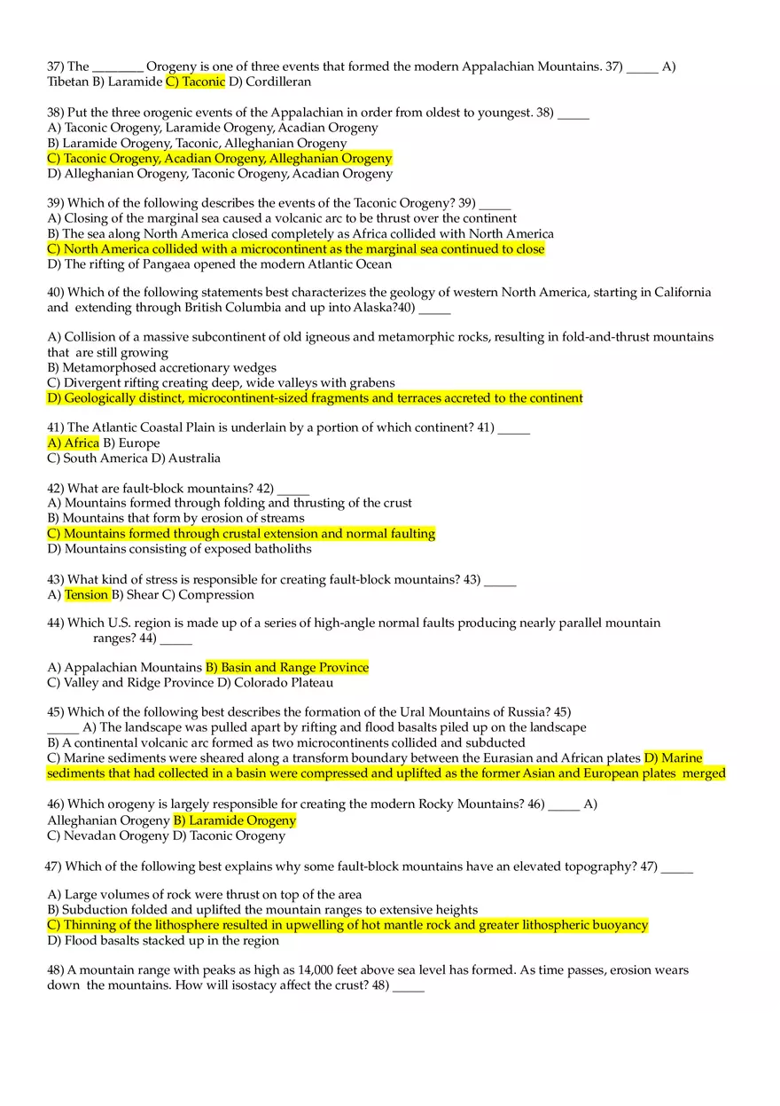 Cordillera Review Sheet - Page 4