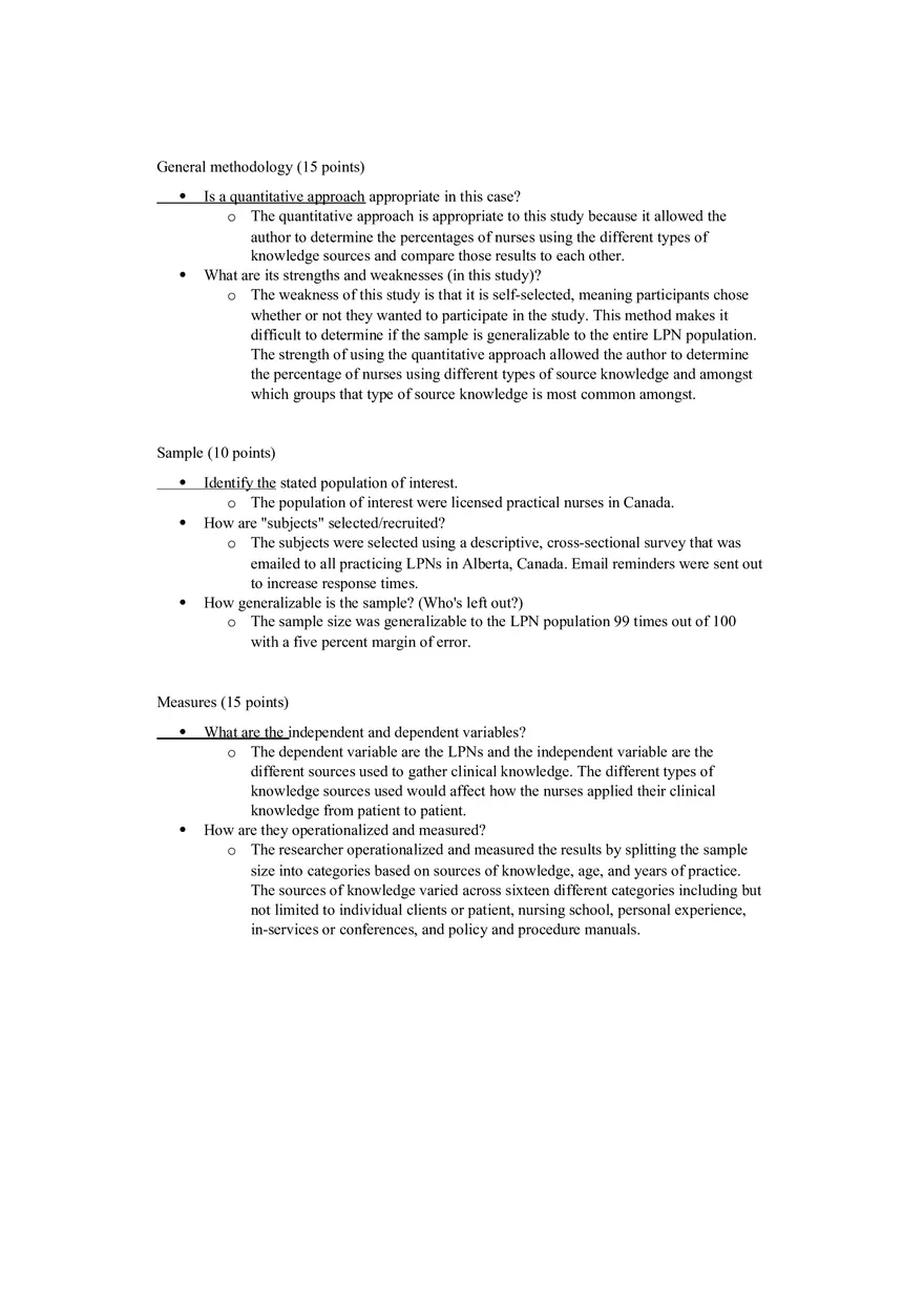 Quantitative Research Critique Paper - Page 2