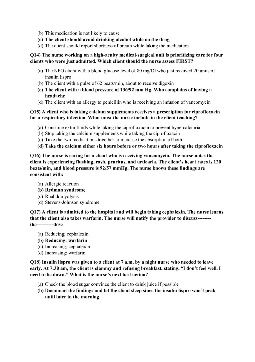 Pharmacology III Patient Education and Drug Effects - Page 11
