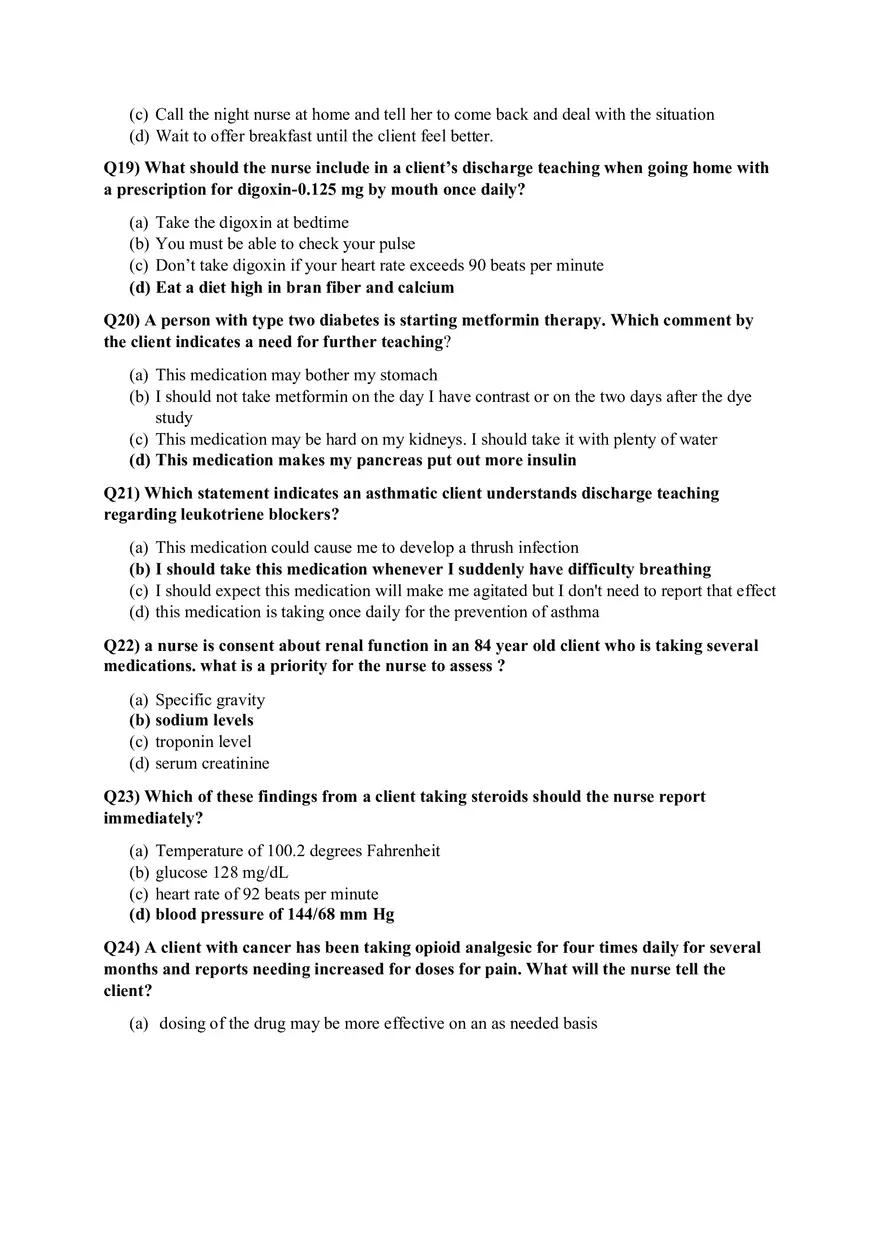 Pharmacology III Patient Education and Drug Effects - Page 12