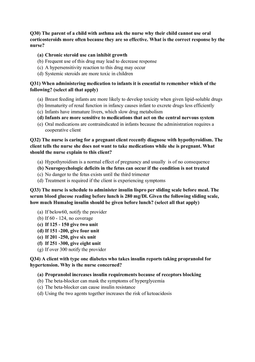 Pharmacology III Patient Education and Drug Effects - Page 14