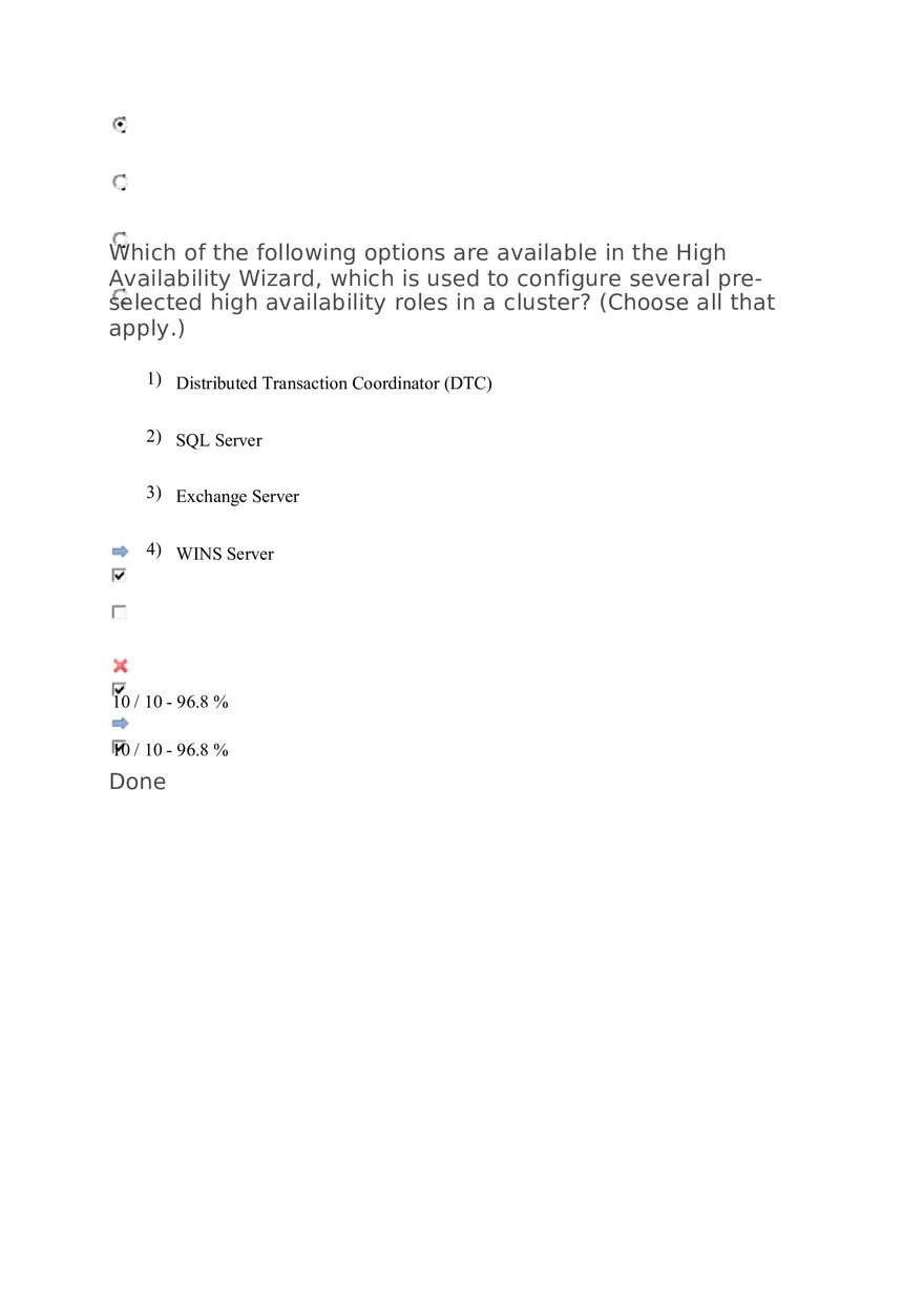 Failover Clustering and VM Monitoring in Hyper-V Environments Quiz - Page 7