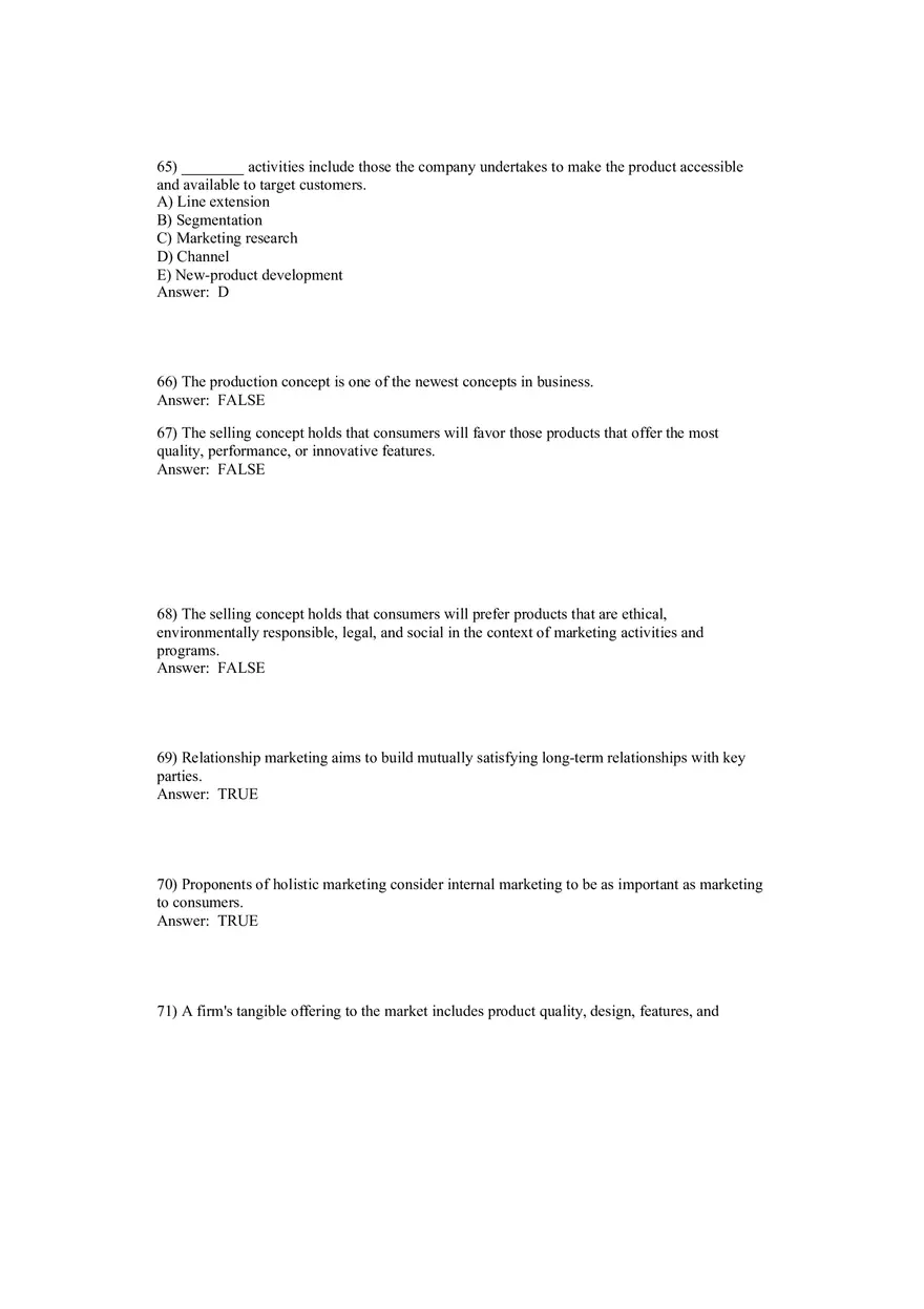 Defining Marketing for the New Realities Answers 2 - Page 7