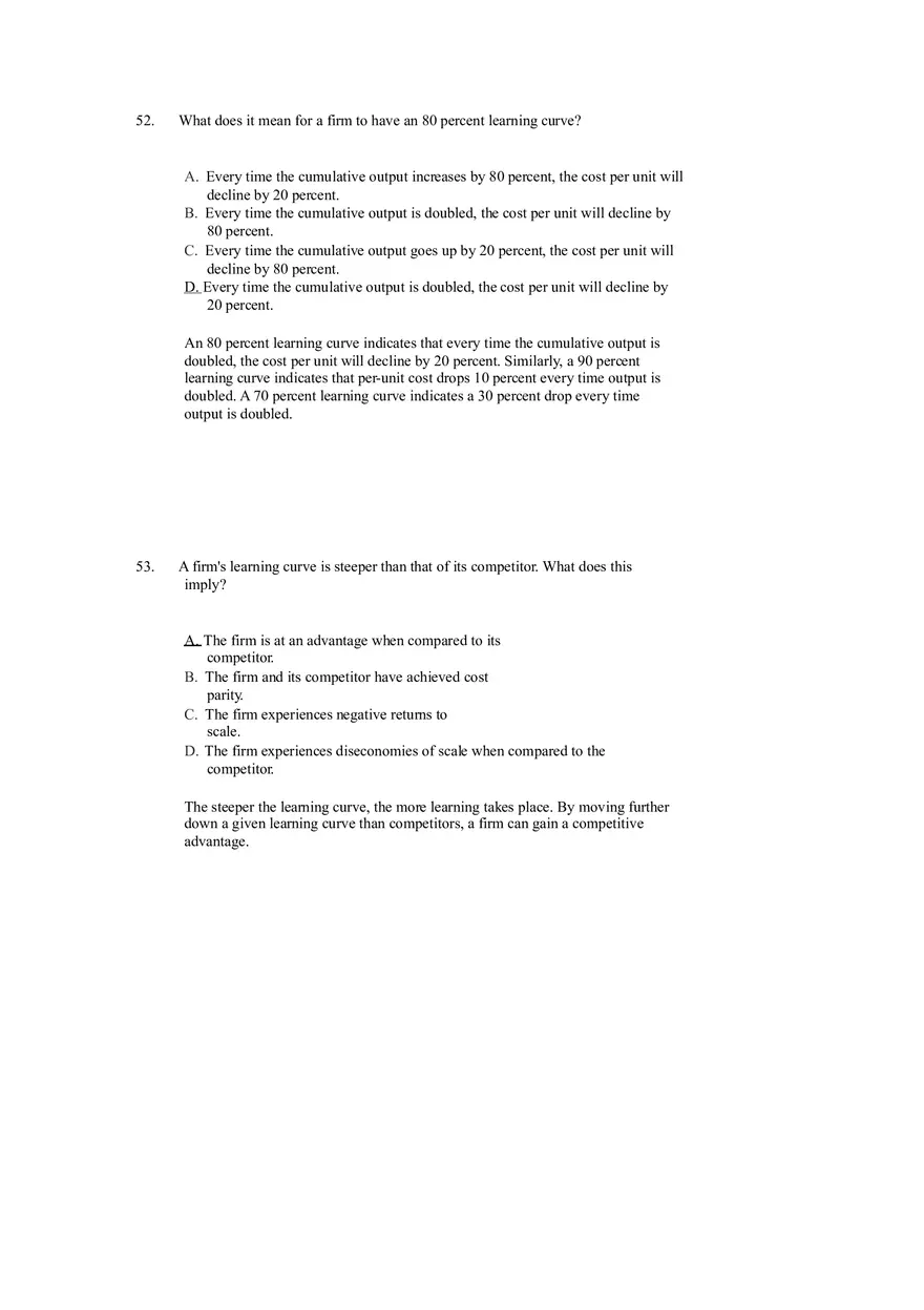Differentiation, Cost Leadership, and Integration Answer Key Part 3 - Page 7
