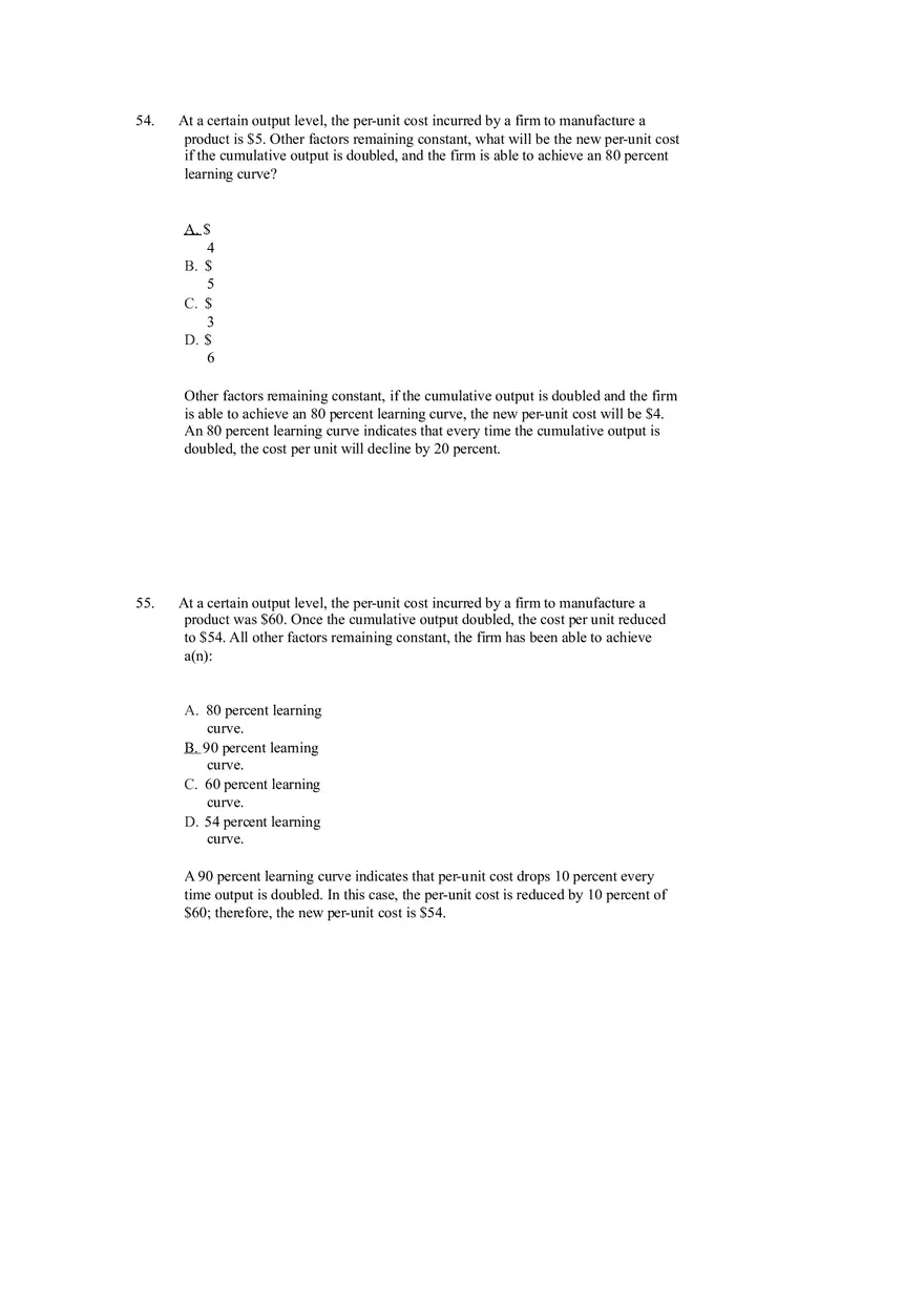 Differentiation, Cost Leadership, and Integration Answer Key Part 3 - Page 8