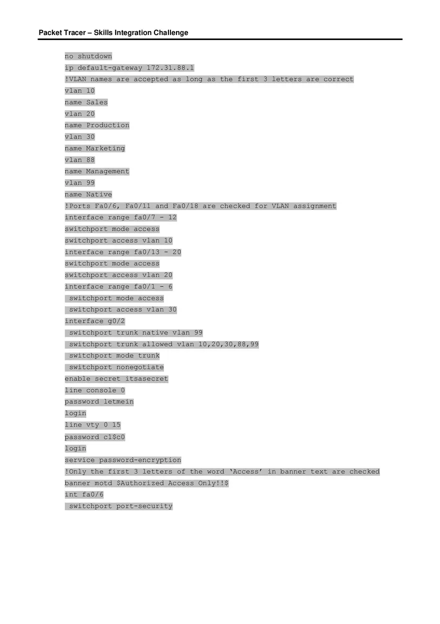 Skills Integration Challenge Instructions - Page 3