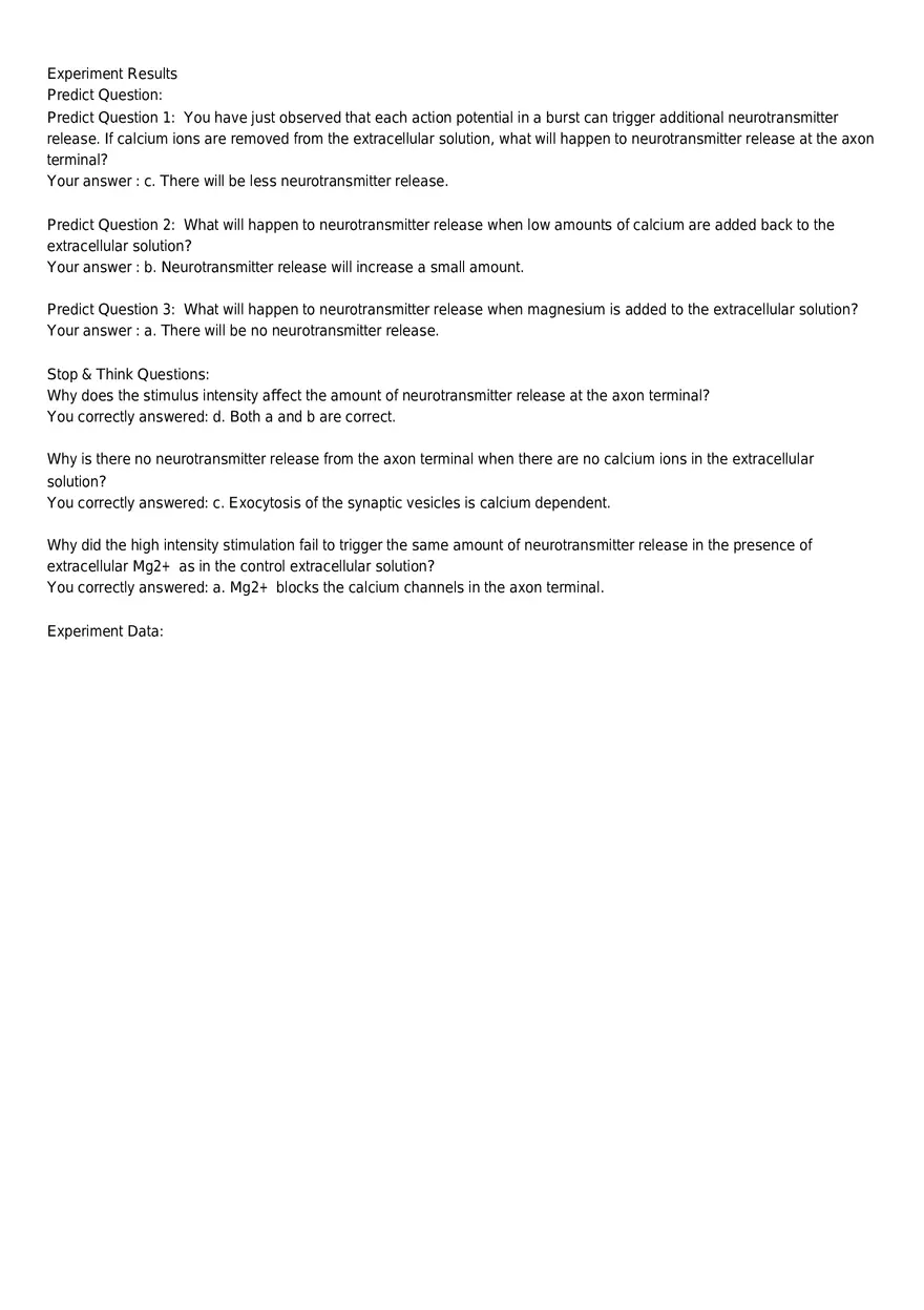 Neurophysiology of Nerve Impulses Answer - Page 2