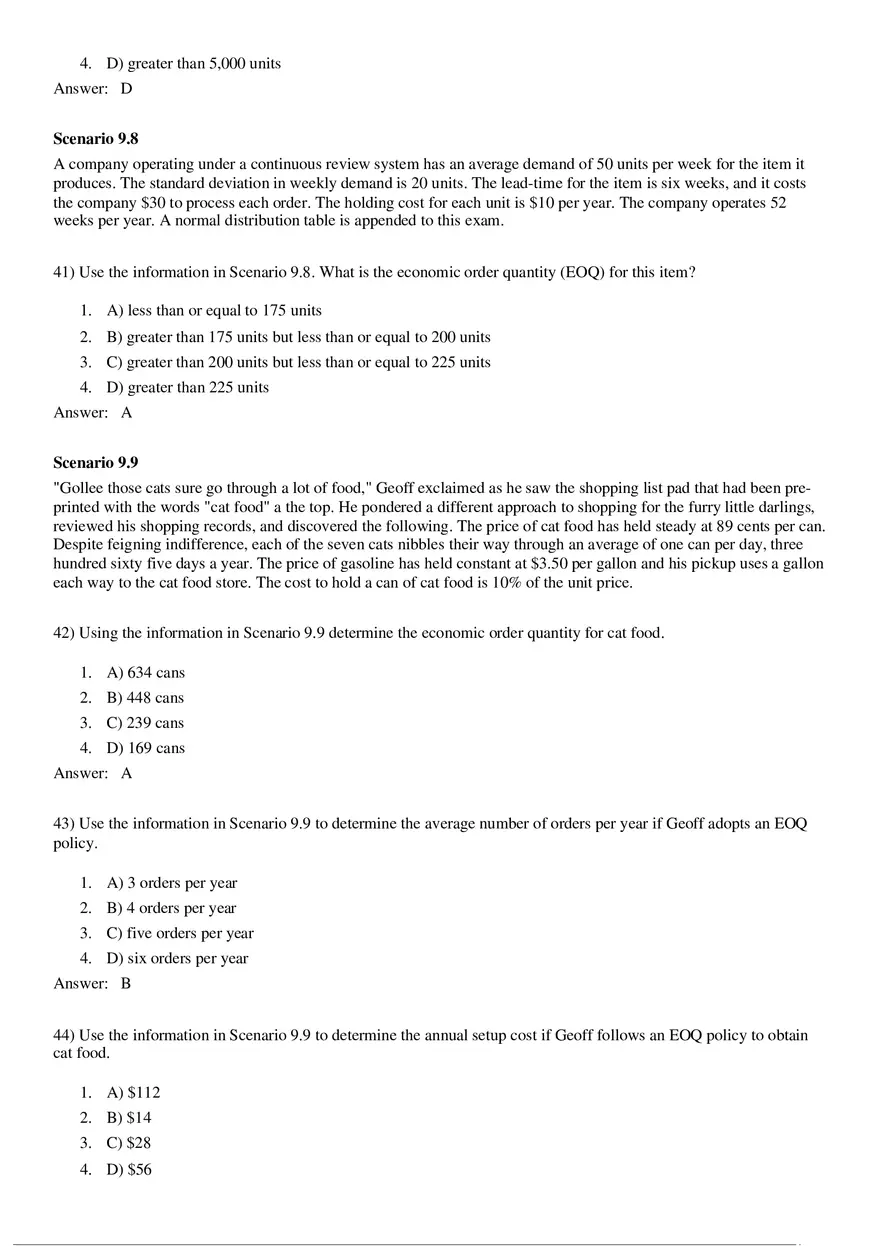 Managing Inventory Converted (Answer Key) - Page 9