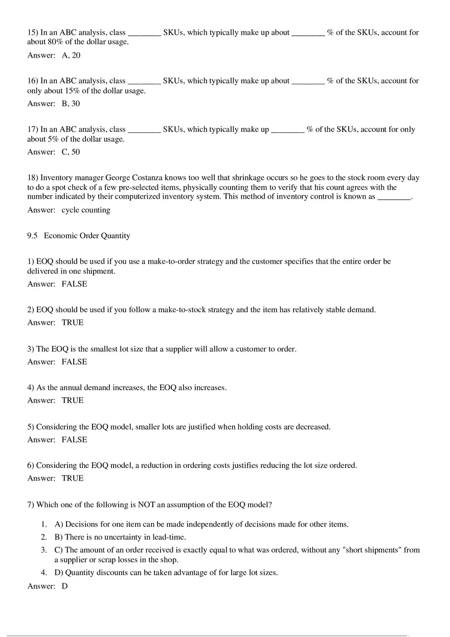 Managing Inventory Converted (Answer Key) - Page 17