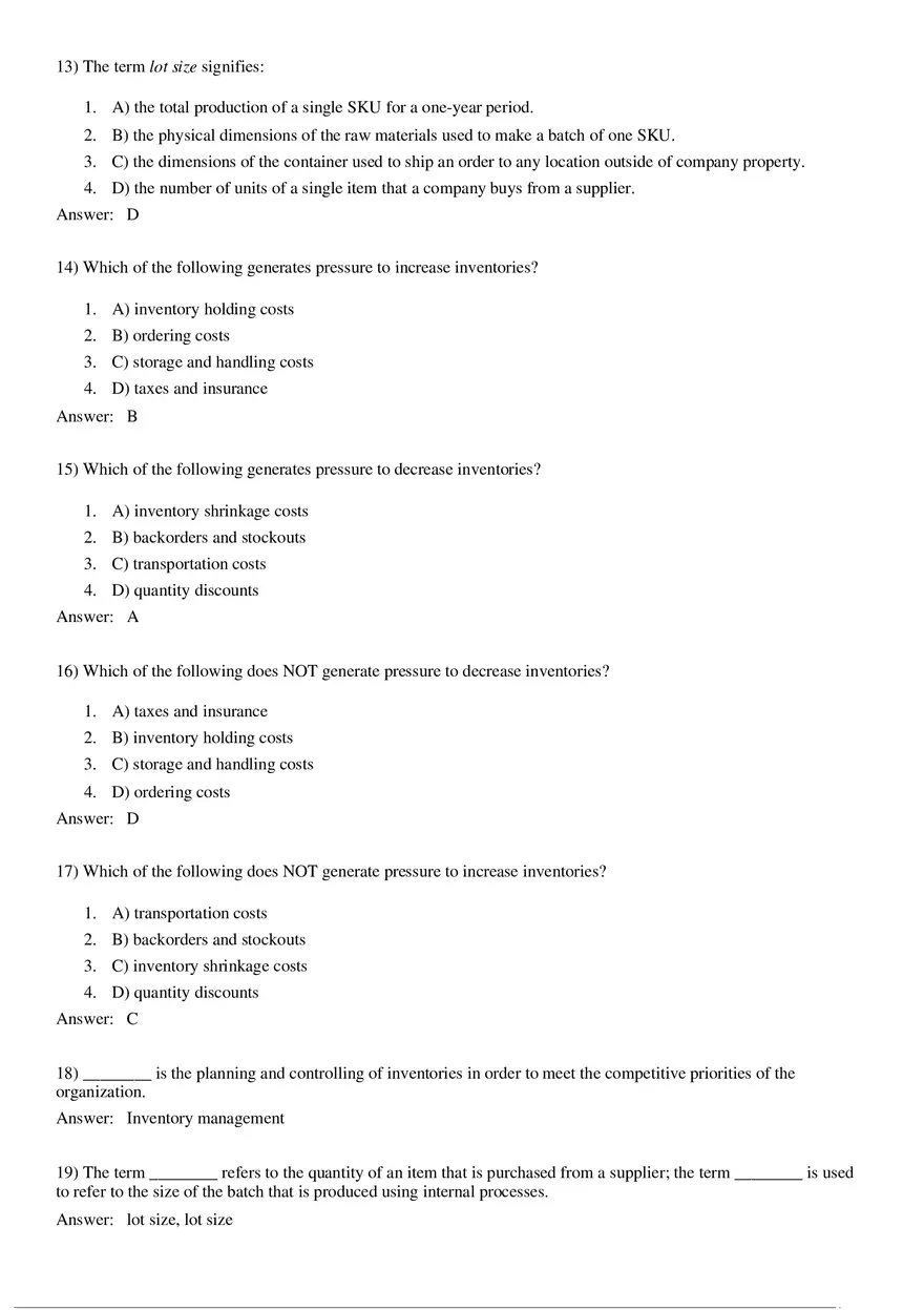 Managing Inventory Converted (Answer Key) - Page 2