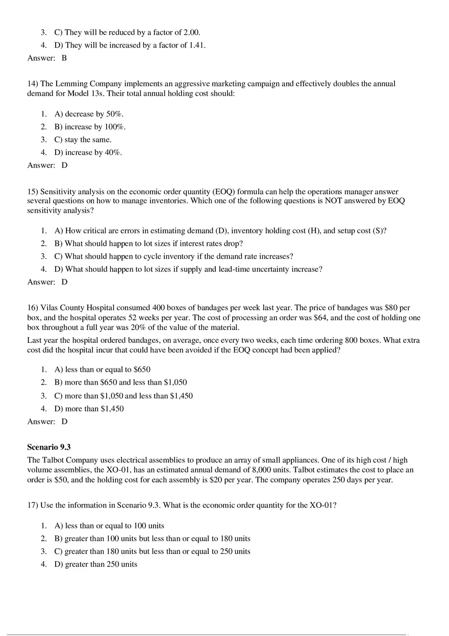Managing Inventory Converted (Answer Key) - Page 3