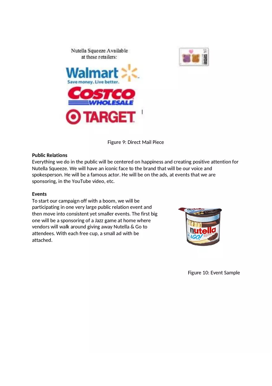 Nutella Squeeze Marketing Plan - Page 11