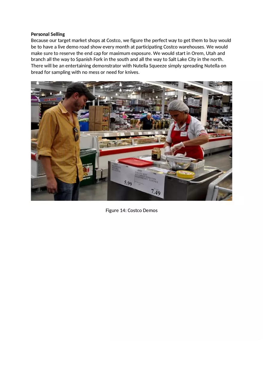 Nutella Squeeze Marketing Plan - Page 4