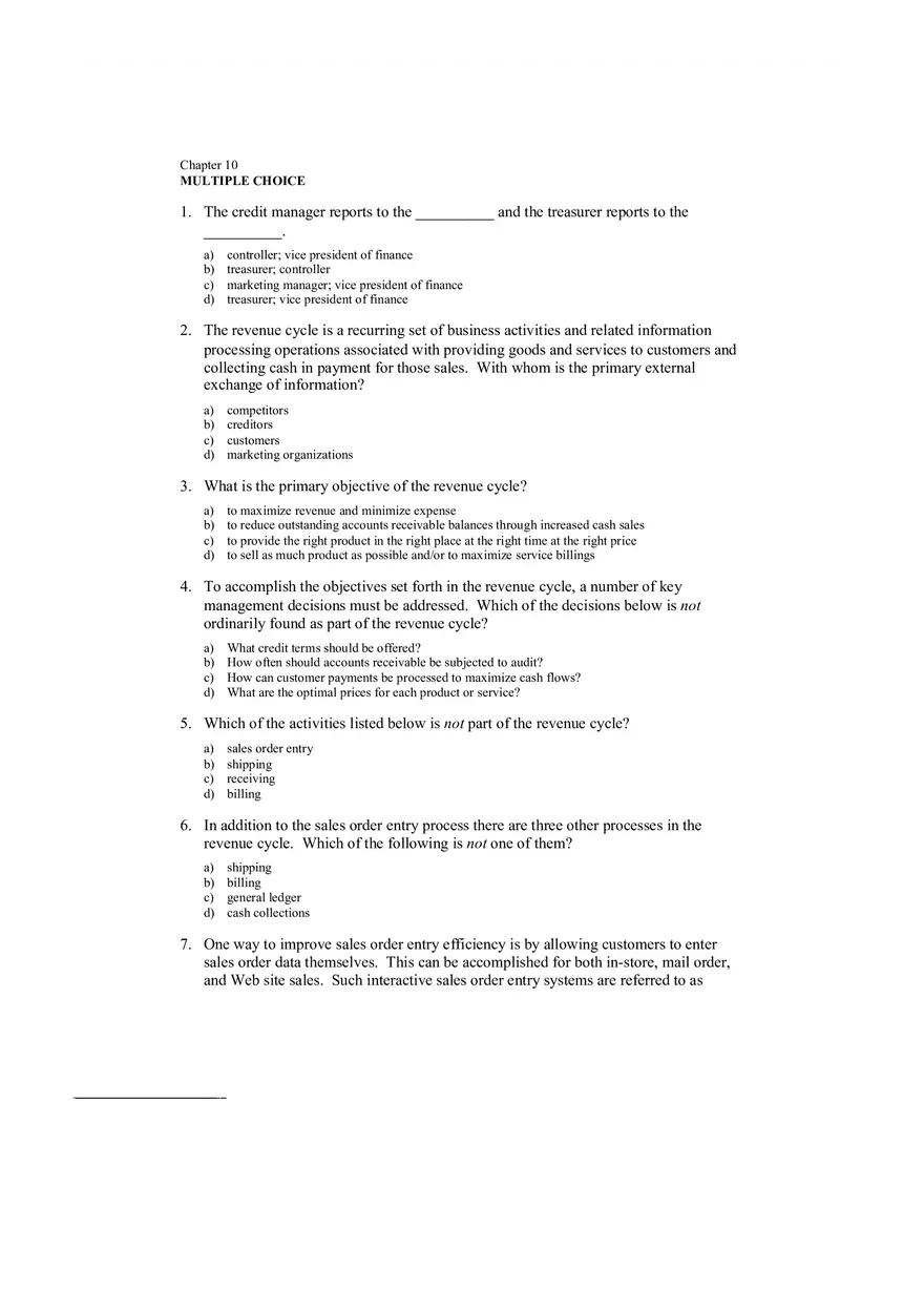 Accounting Information System Answer Key Chapter 10 - Page 8