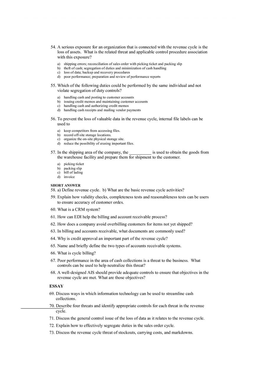 Accounting Information System Answer Key Chapter 10 - Page 5
