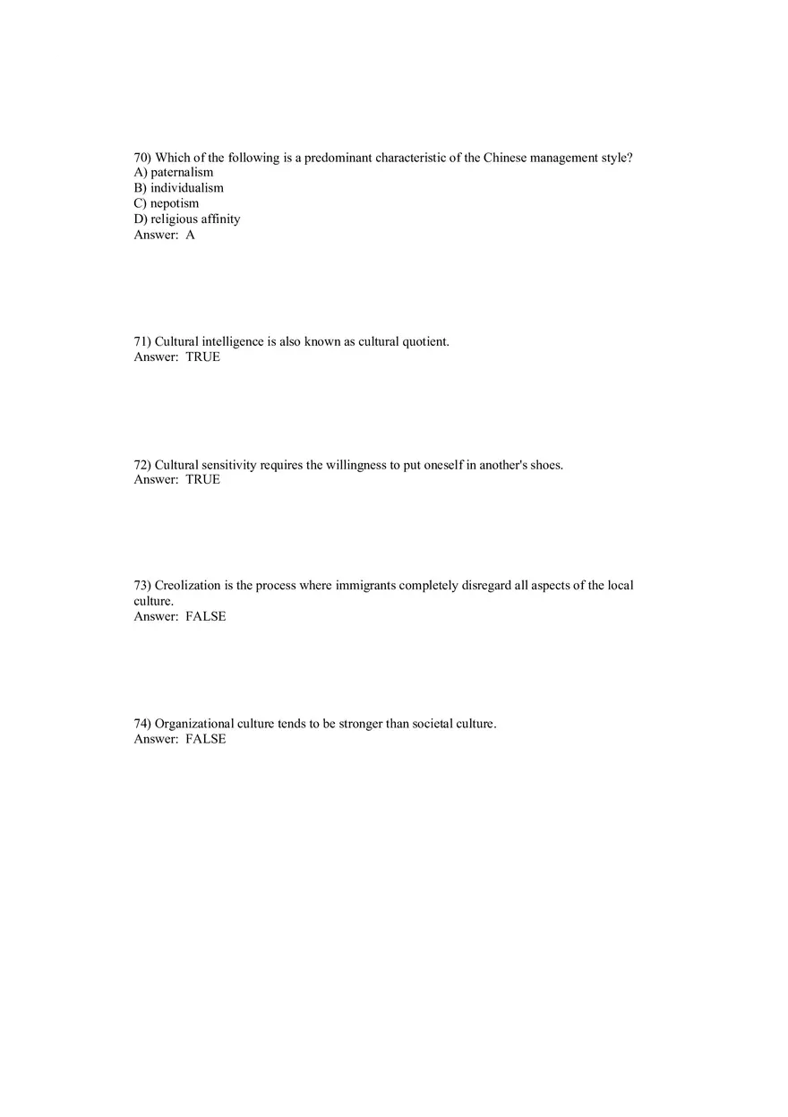 Understanding the Role of Culture Answer Key Part 3 - Page 3