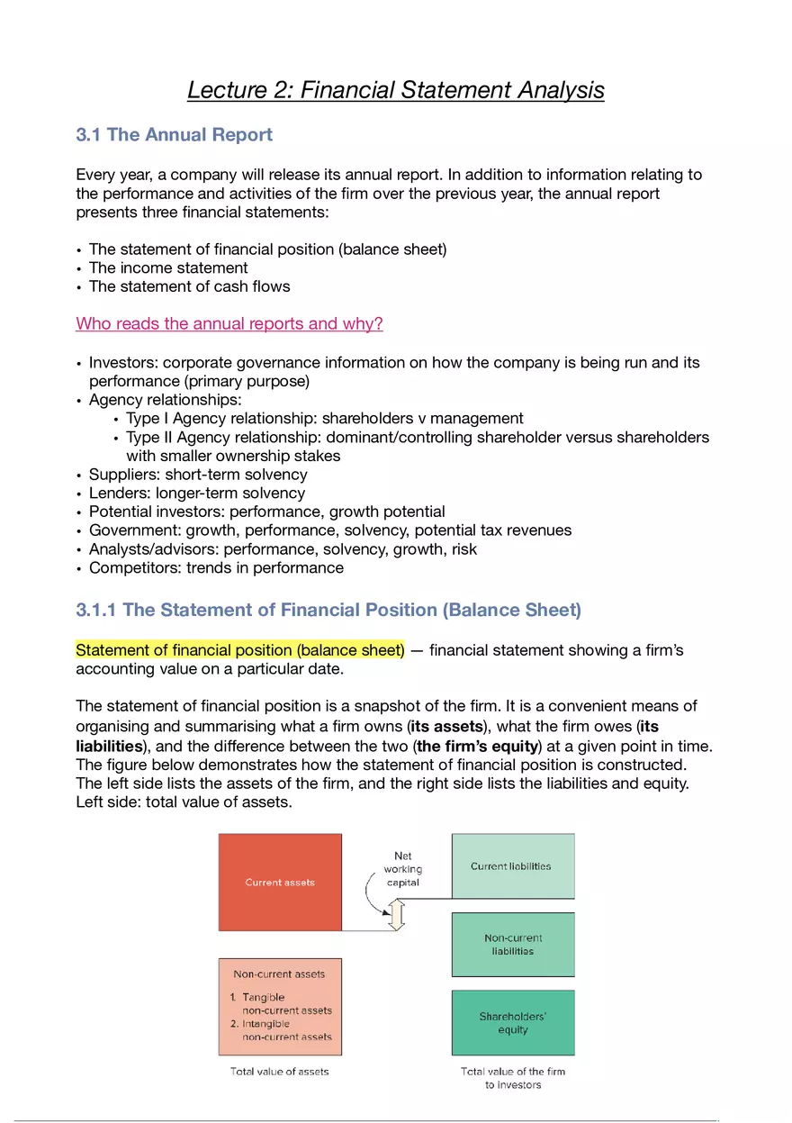 Business Finance Lecture 2 - Page 1