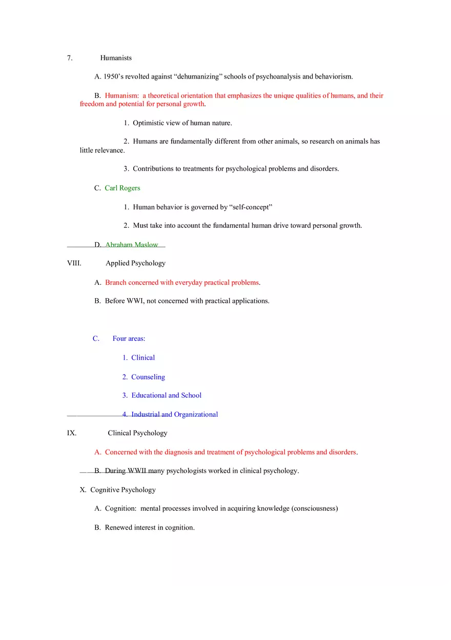 The Evolution of Psychology Outline - Page 3