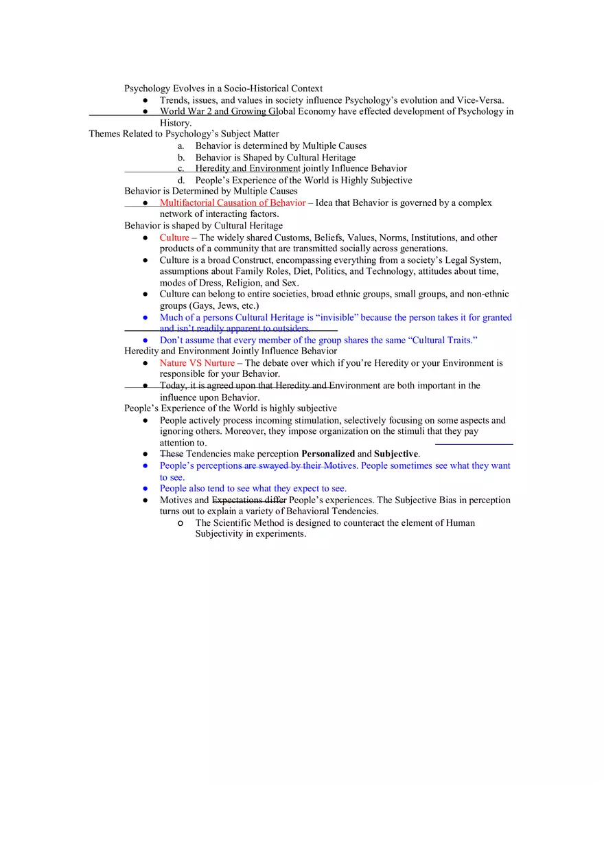 The Evolution of Psychology Outline - Page 6