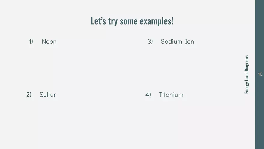 Energy Levels & Electron Configuration - Page 19