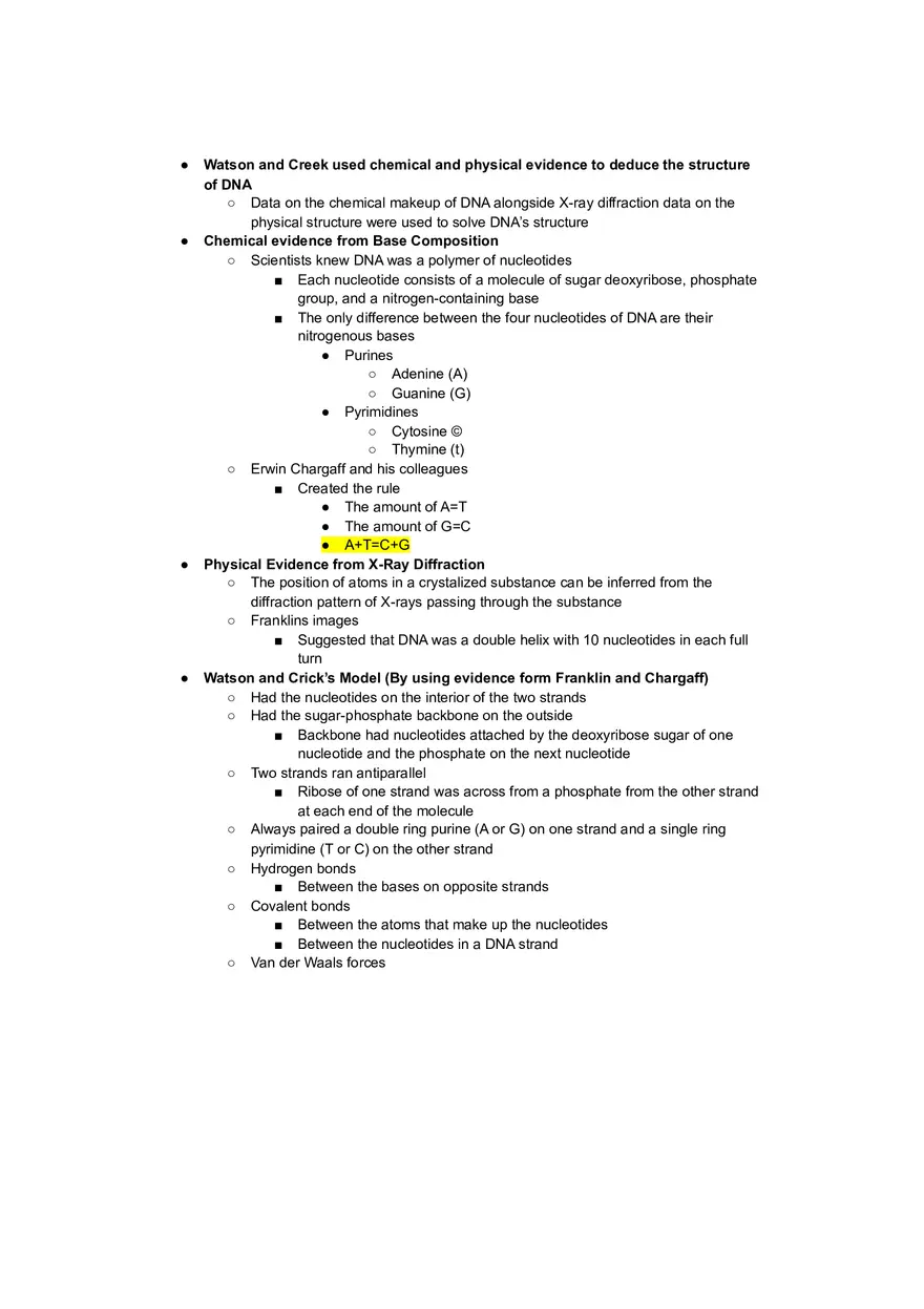 DNA Has a Structure That Suits Its Function - Page 1