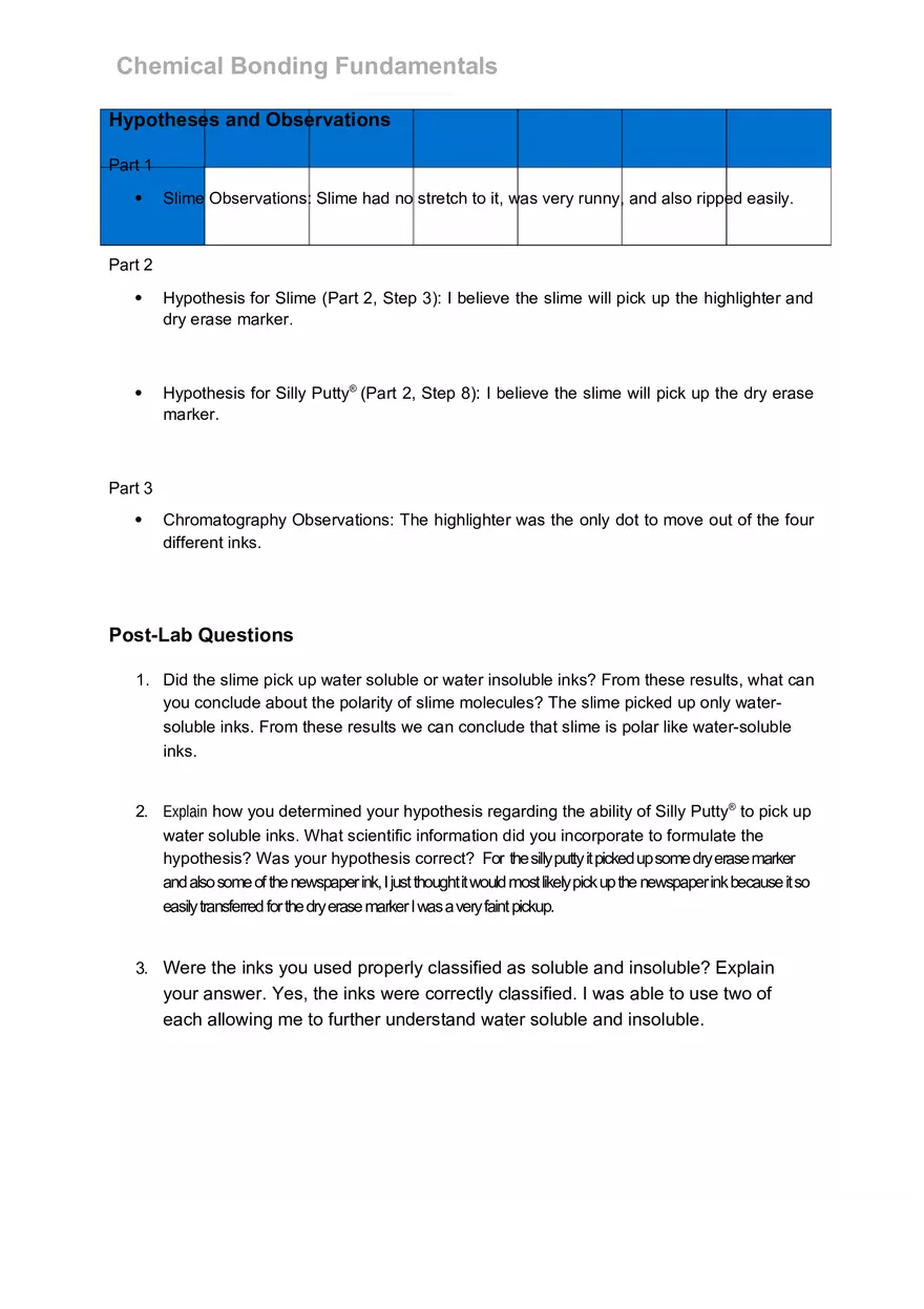 Chemical Bonding Lab - Page 4