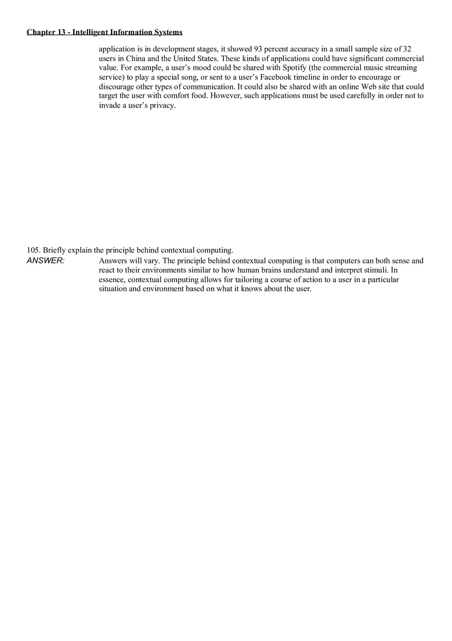 Intelligent Information Systems Answer Key 5 - Page 10