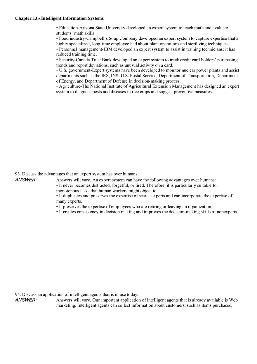 Intelligent Information Systems Answer Key 5 - Page 5