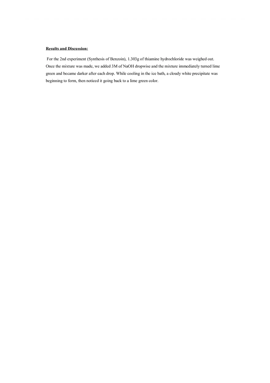 Lab 4 (Cannizaro Reaction) - Page 3