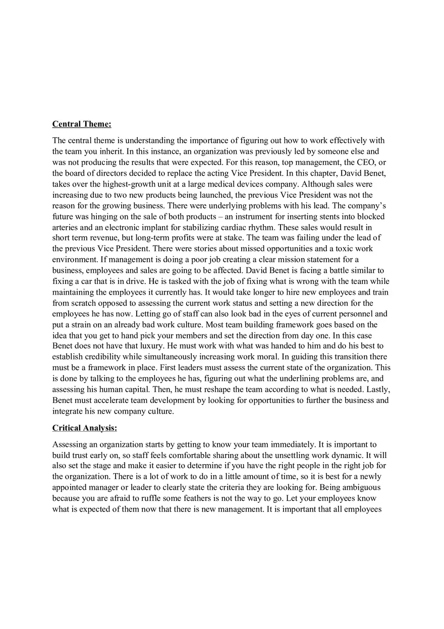 Leading the Team You Inherit - Page 1