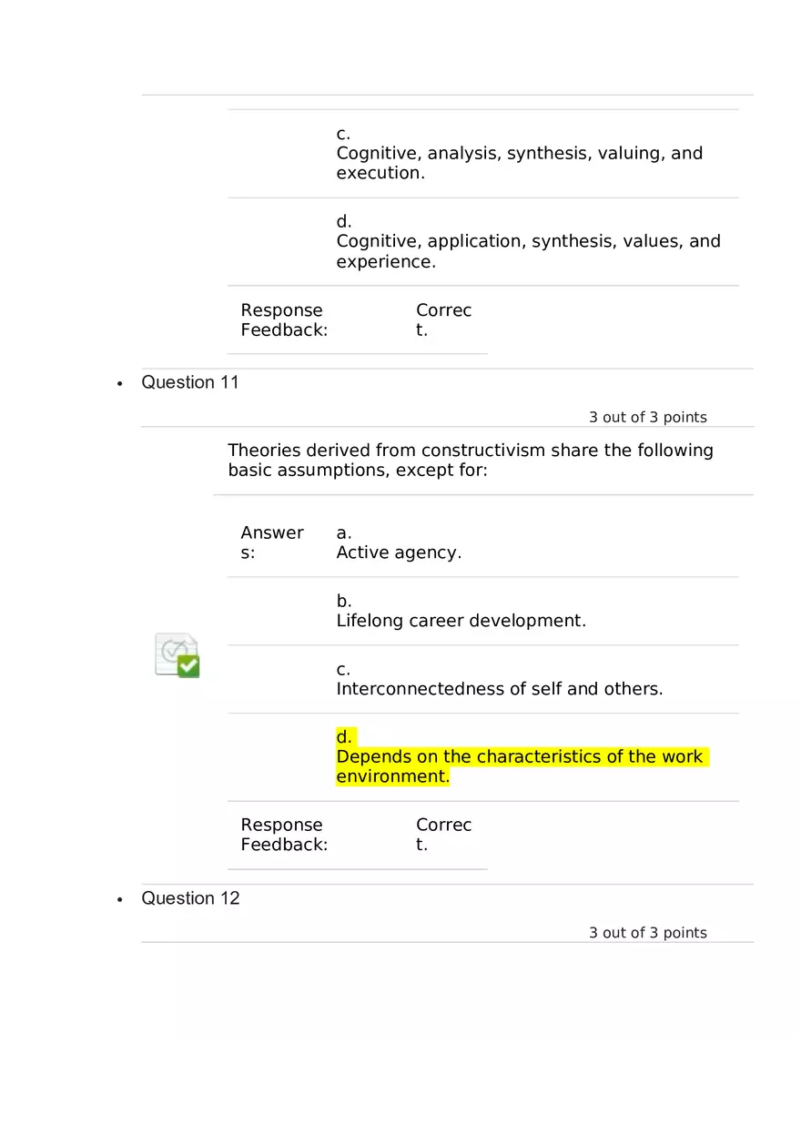 Life Planning and Career Answer Key Part 1 - Page 8