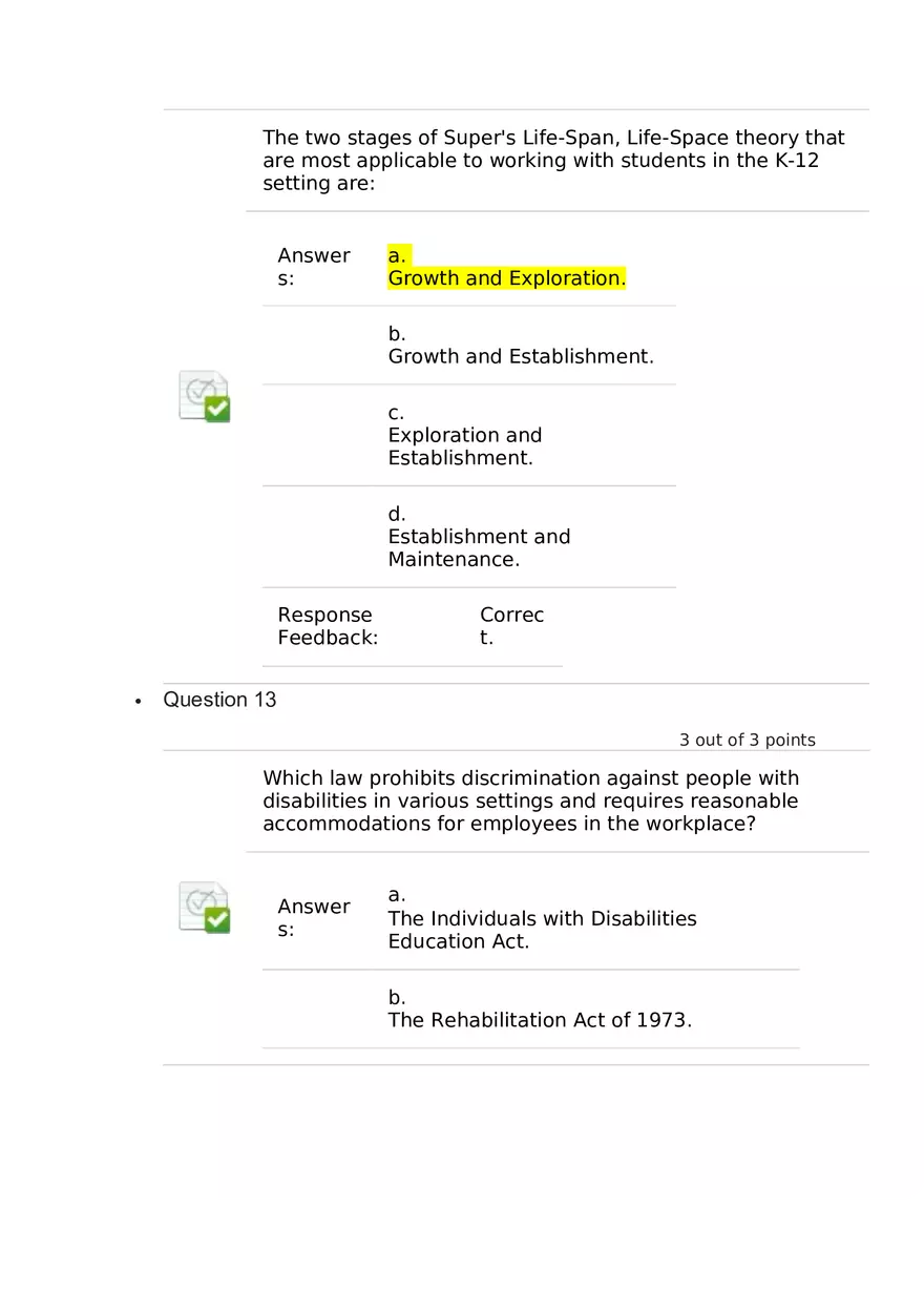 Life Planning and Career Answer Key Part 1 - Page 9