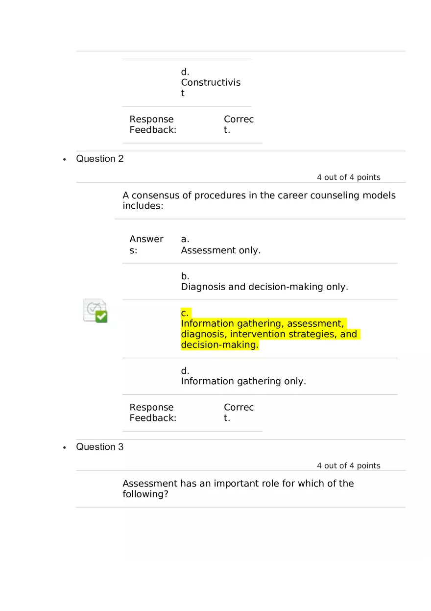 Life Planning and Career Answer Key Part 1 - Page 2