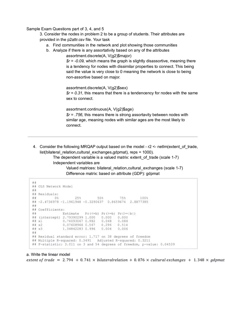 Social Network Analytics Review for Test 2 Part 2 - Page 7
