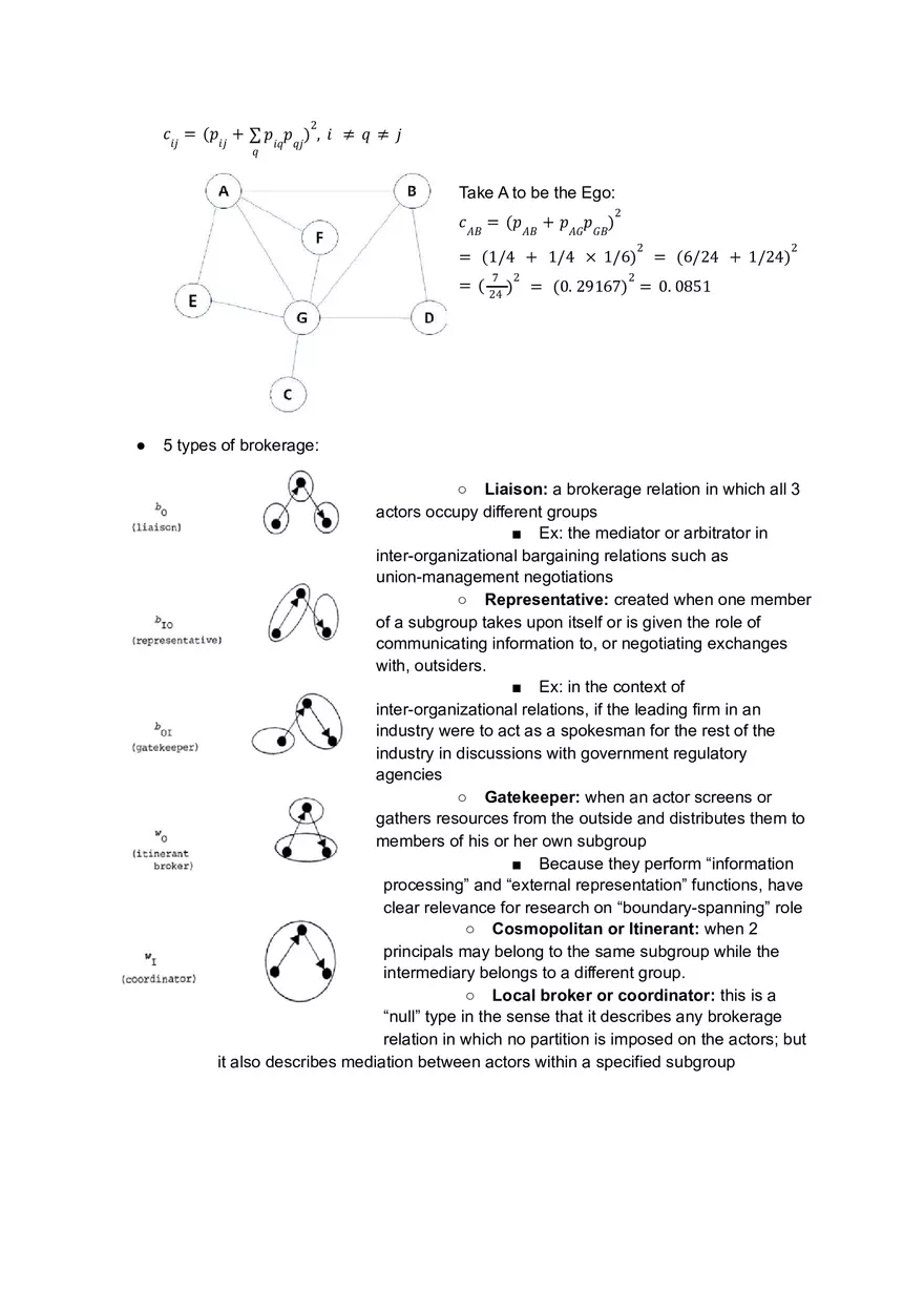 Social Network Analytics Review for Test 2 Part 2 - Page 1