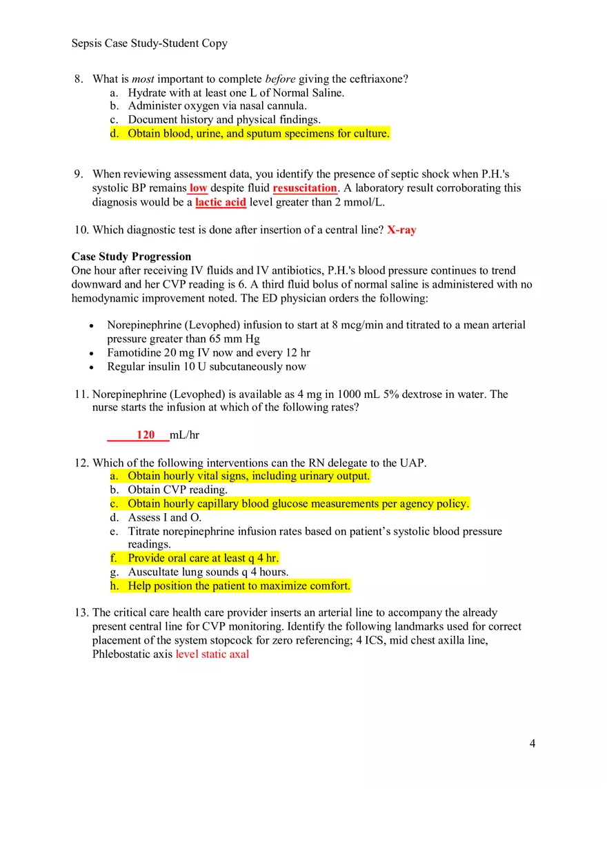 Minicase Study Septic Shock - Page 4