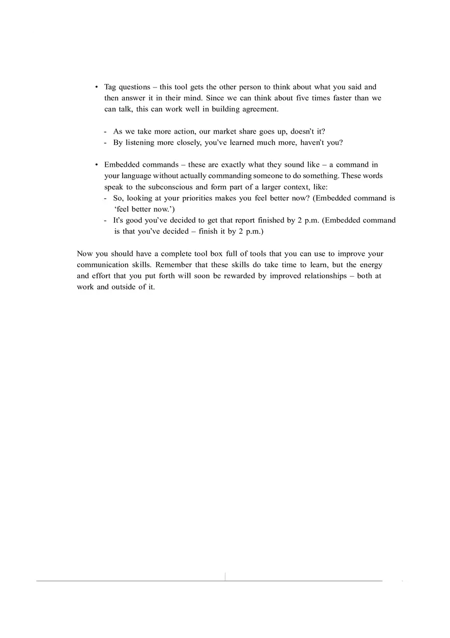 Advanced Communication Skills Guide Part 4 - Page 3